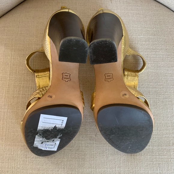 BCBG Gold Heels - Picture 6 of 8